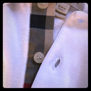 Authentic Burberry Brit Men’s White Polo Shirt